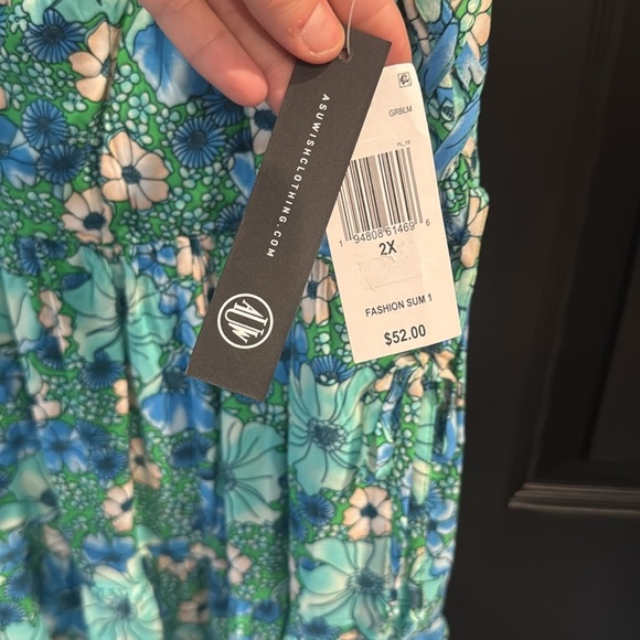 As U Wish Blue Floral Midi Dress - Picture 5 of 6